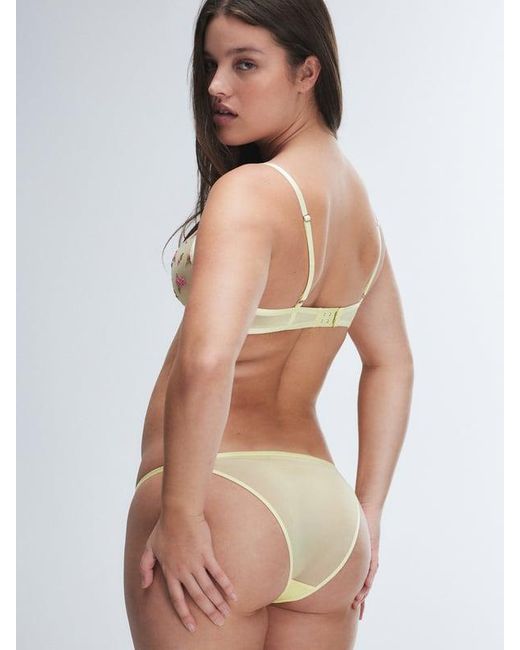 Savage X Brown Puff Flowers String Bikini Knickers