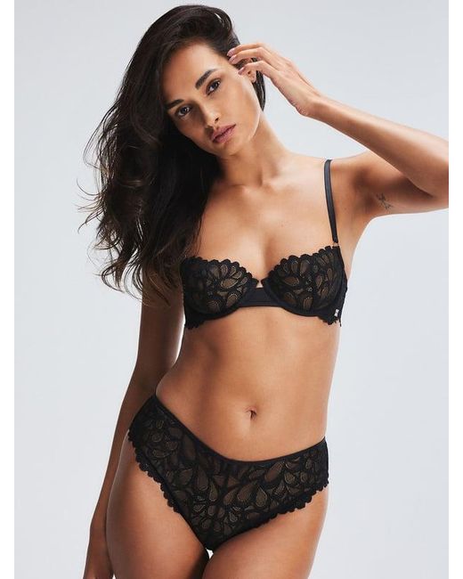 Savage X Black Savage Not Sorry Lace Cheeky Panty