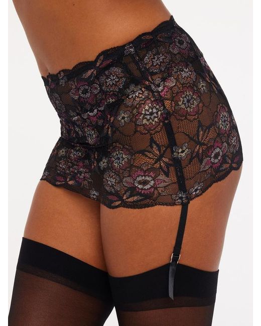 Savage X Black Nymph Nouveau Lace Suspender Skirt