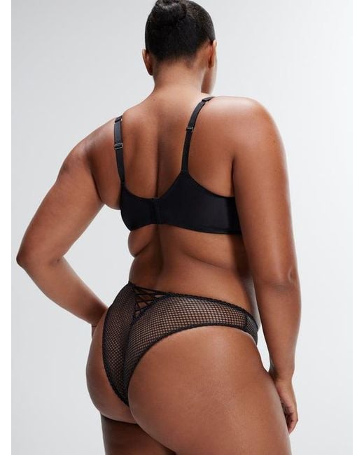 Savage X Black Starlet Nights Brazilian Panty
