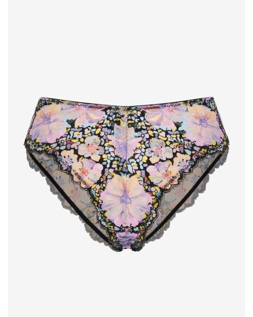 Savage X Black Field Of Flowers Cheeky Knickers