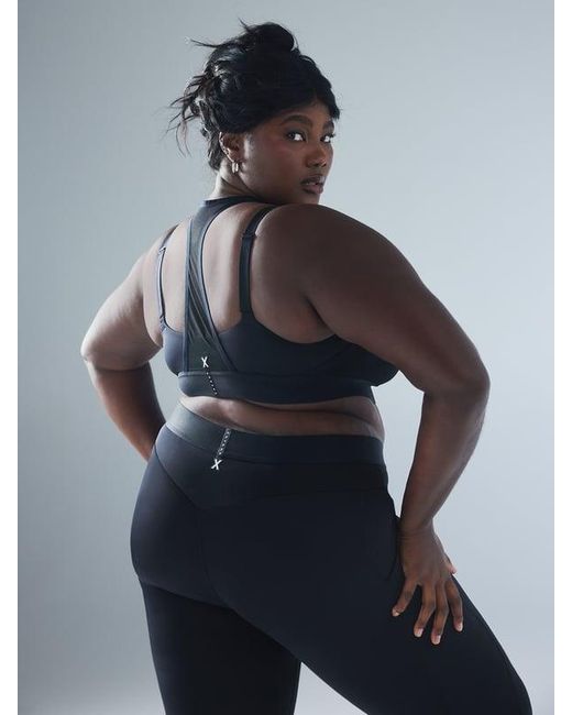 Savage X Blue Lineup Medium-impact Mesh Sports Bra
