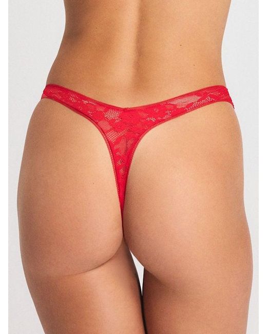 Savage X Pink Luxe Lace Thong Panty