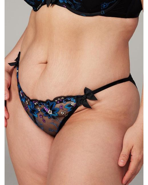 Savage X Black Wallflower String Bikini Knickers