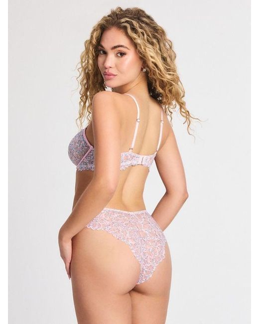 Savage X Purple Savage Not Sorry Printed Lace Cheeky Panty