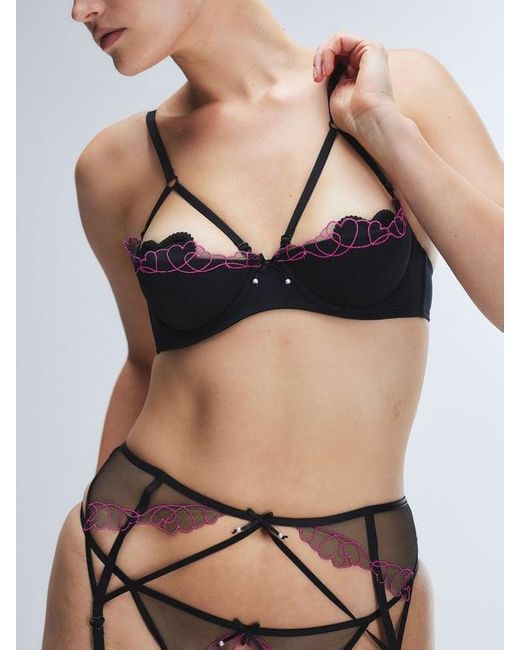Savage X Metallic Catch Me Cupid Lingerie 3-piece Set