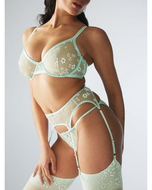 Savage X Gray Puff Daisy Suspender