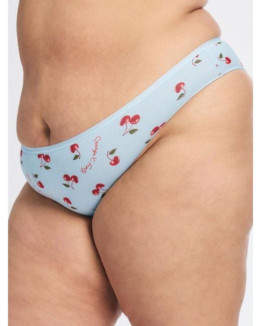 Savage X Blue Cotton Essentials Cheeky Knickers