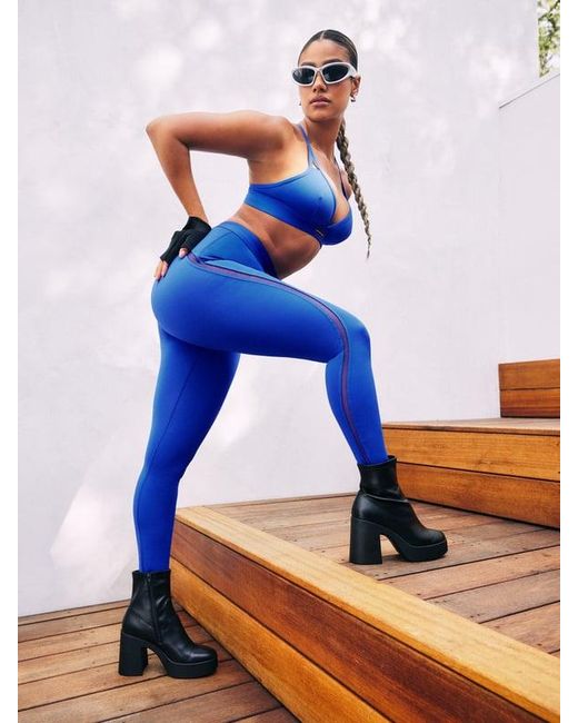 Savage X Blue Spotlight Low-impact Sports Bra