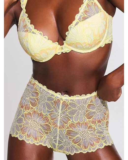 Savage X Natural Daisy Riot Lace Boy Short Panty
