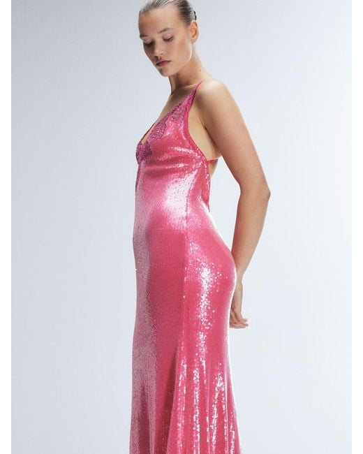 Savage X Pink Champagne On Ice Embellished Slip