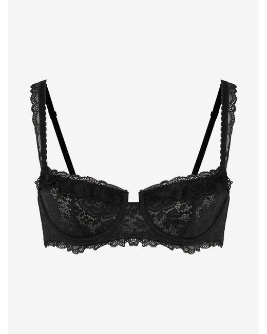 Savage X Black Roselace Unlined Balconette Bra