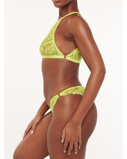 Savage X Green Alien Animal Lace Brazilian