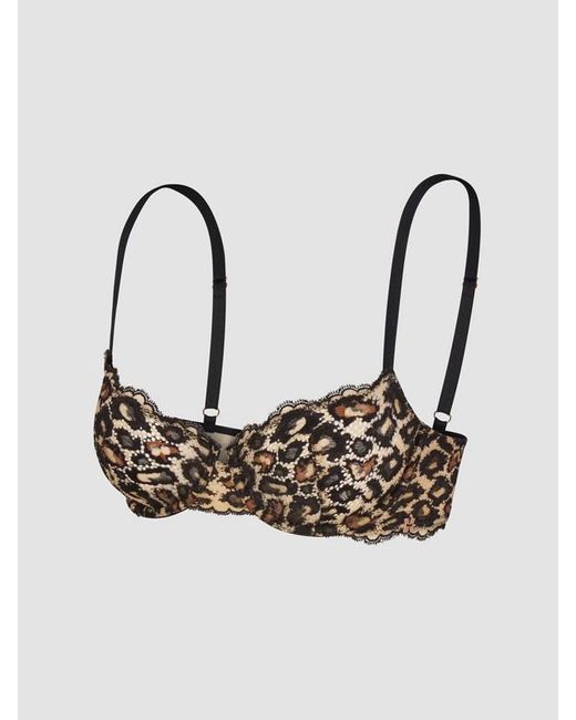 Savage X Black On The Prowl Unlined Lace Balconette Bra