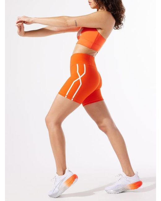 Savage X Orange Retro Runna Graphic Bike Short