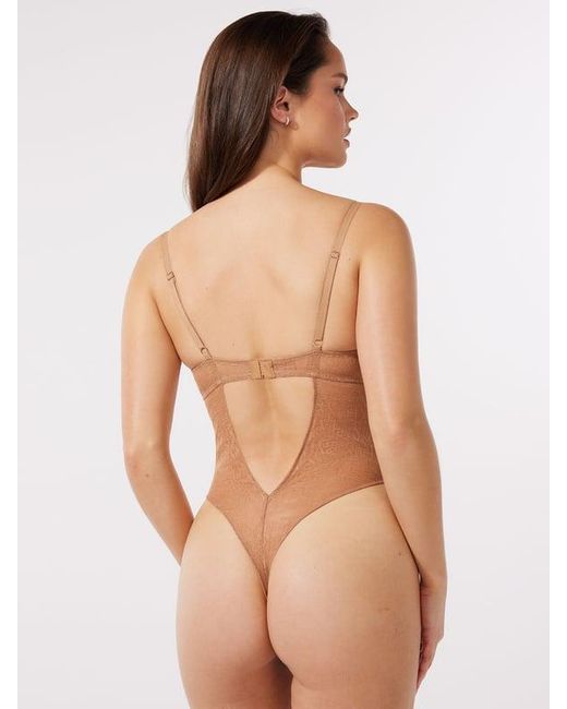 Savage X Natural Signature Script Underwire Teddy