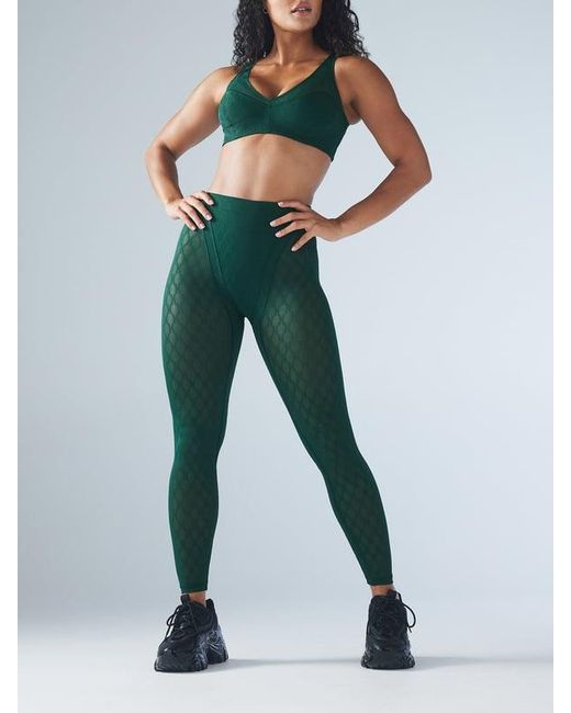 Savage X Green Peak Performance High-waist X Mesh Legging