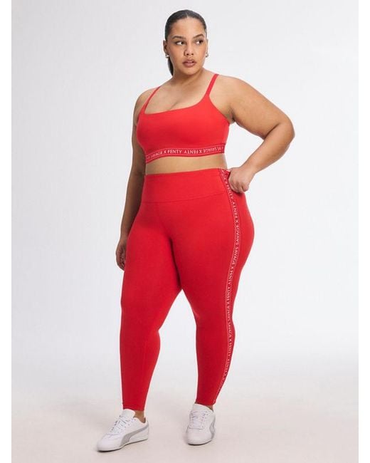 Savage X Red Supple Flex Low-impact Logo Band Sports Bra