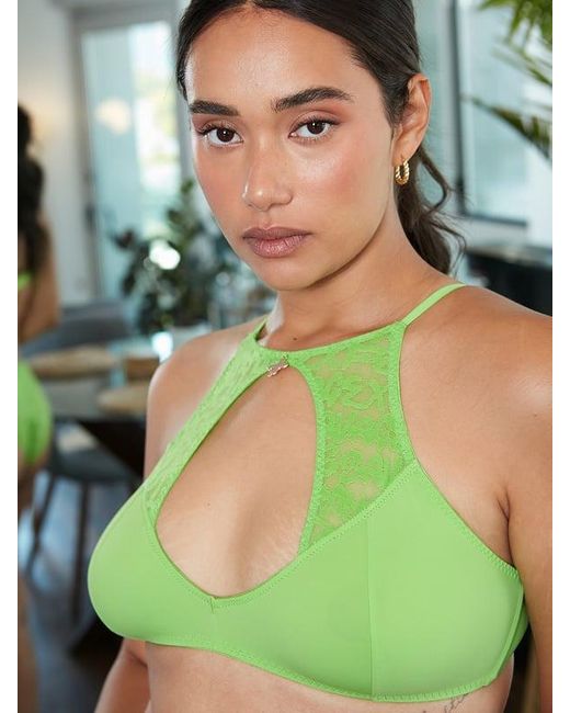 Savage X Green Tagged By Savage High-neck Bralette