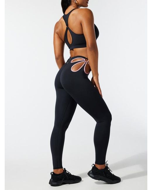 Savage X Blue Flower Pop Cutout Leggings