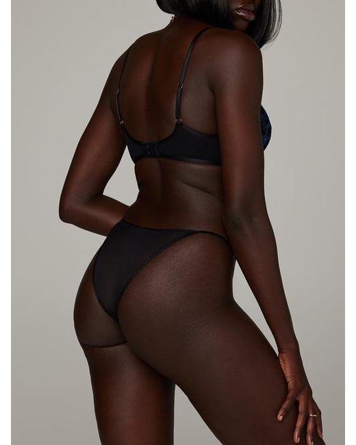 Savage X Brown Wallflower String Bikini Knickers