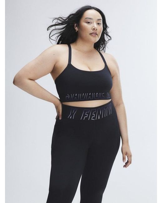 Savage X Black Band-it Low-impact Logo Sports Bra