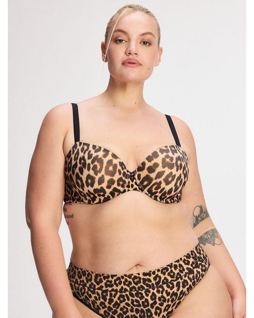 Savage X Brown Soft N' Savage Padded Demi Bra