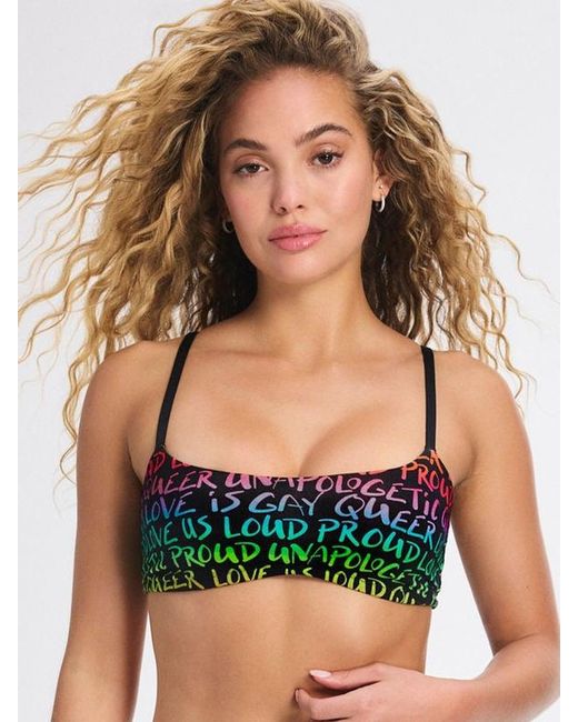 Savage X Green Cotton Essentials Scoop-neck Bralette