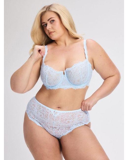 Savage X Purple Romantic Corded Lace Hipster Panty