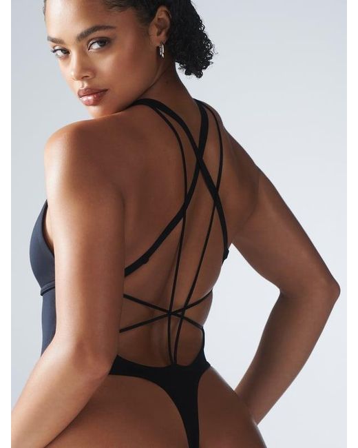 Savage X Blue Curve Alert Bodysuit