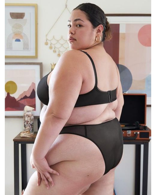 Savage X Black X-ray Vision Unlined Demi Bra