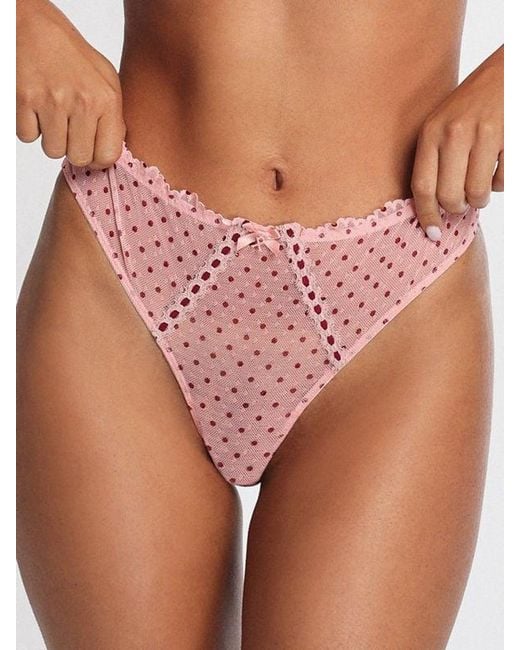 Savage X Pink Tied Intentions Brazilian Knickers