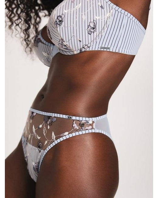 Savage X Brown Bossy Posse High-leg Bikini Panty