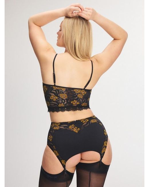 Savage X Black Feline Floral Cami