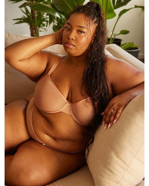 Savage X Brown Sheer X Demi Spacer Bra