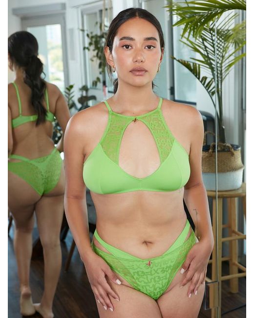 Savage X Green Tagged By Savage High-neck Bralette
