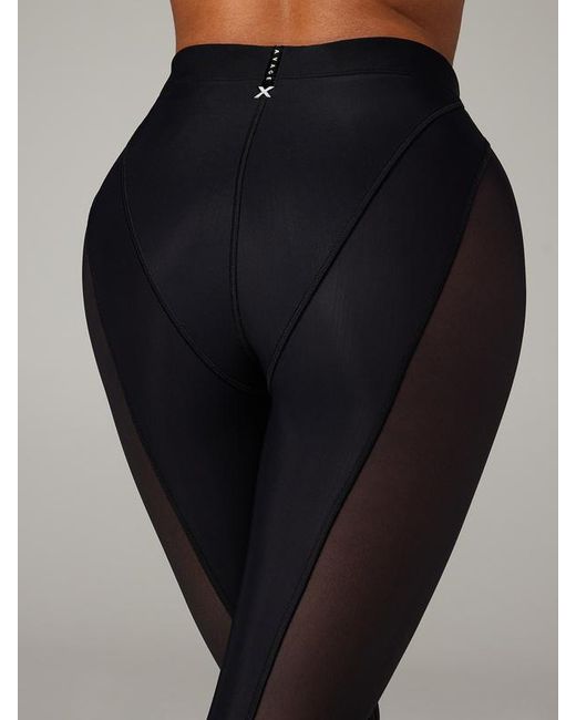 Savage X Black Peak Performance High-waist Mesh Leggings