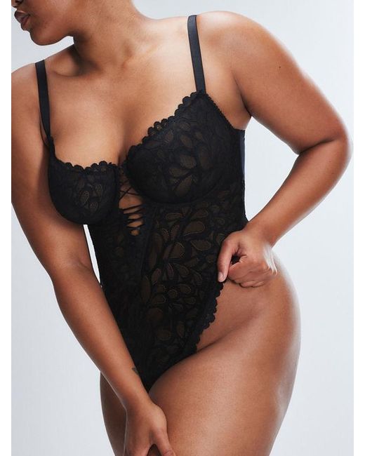 Savage X Black Savage Not Sorry Lace Underwire Lace Teddy