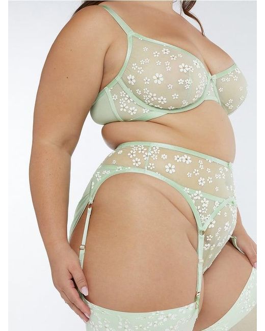 Savage X Gray Puff Daisy Suspender