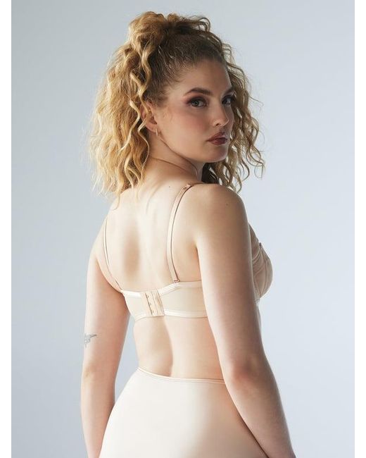 Savage X Brown Mesh Strapless Bra