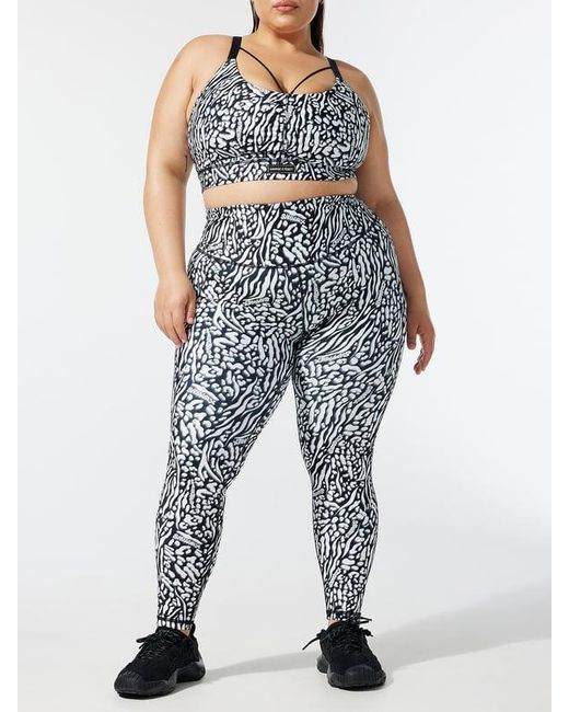 Savage X Blue Sky-hi Logo Patch Super High-waist Pocket Leggings