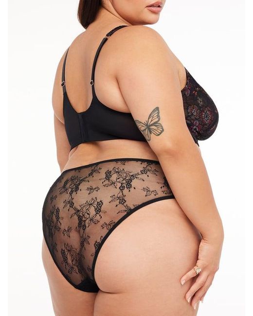 Savage X Black Nymph Nouveau Lace Cheeky Knickers