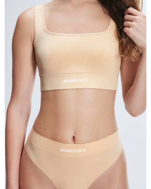 Savage X Natural Seamless High-waist Thong Knicker