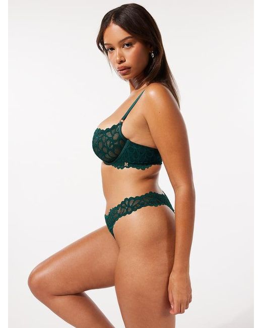 Savage X Black Savage Not Sorry Unlined Lace Balconette Bra