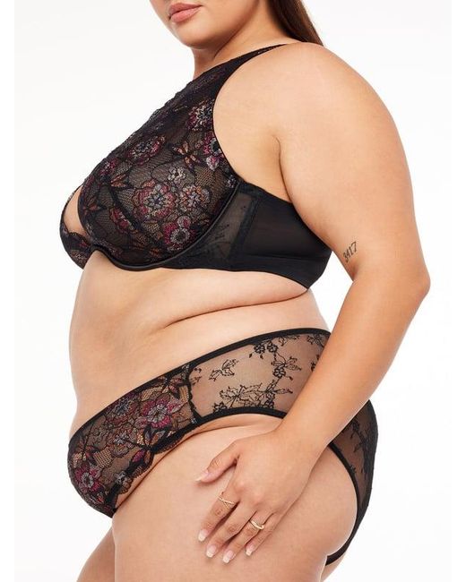 Savage X Black Nymph Nouveau Lace Cheeky Knickers