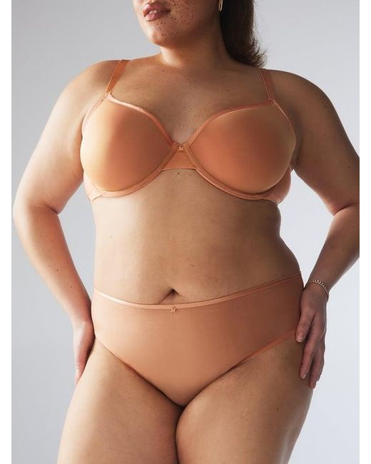 Savage X Brown Sheer X Cheeky Knickers