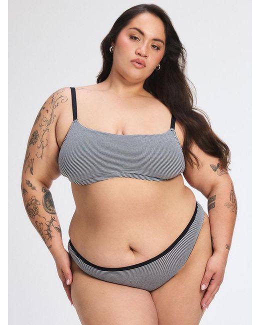 Savage X Gray Cotton Essentials Cheeky Knickers