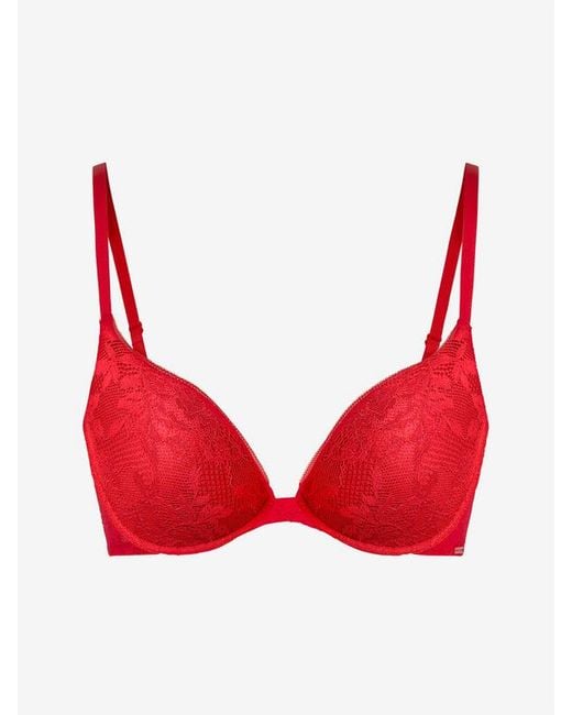 Savage X Red Luxe Lace Push-up Bra