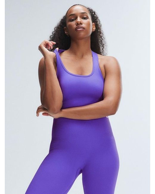 Savage X Blue Seamless Rib Sport High-waist Legging