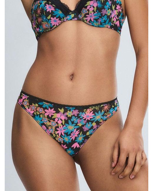 Savage X Blue Hopelace Romantic High-leg Bikini Knickers